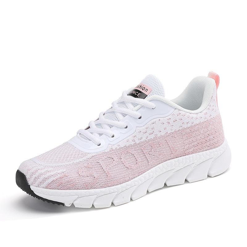 Spring and Autumn Mesh Breathable Sports Shoes Women's Shoes Casual Shoes Single Shoes Lightweight Student Running Shoes Soft-soled Travel Shoes