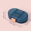 1pc Portable 8-Compartment Sealed Pillbox Moisture-Proof One Week Pill Box Mini Packaging Storage Case