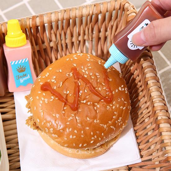 1 комплект, бутылка для приправ, мини-милый портативный, простой в управлении, надежный ПЭТ-материал, герметичная бутылка для соуса