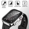 Водонепроницаемый чехол для Apple Watch 7 8 9 45мм 41мм 10 46мм 42мм Защитное стекло для экрана+Чехол-бампер для iWatch 4 5 SE 6 44мм 40мм