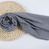 Women's Solid Color Pearl Chiffon Bubble Scarf, Long Silk Headscarf, 70x180cm, Middle Eastern Style