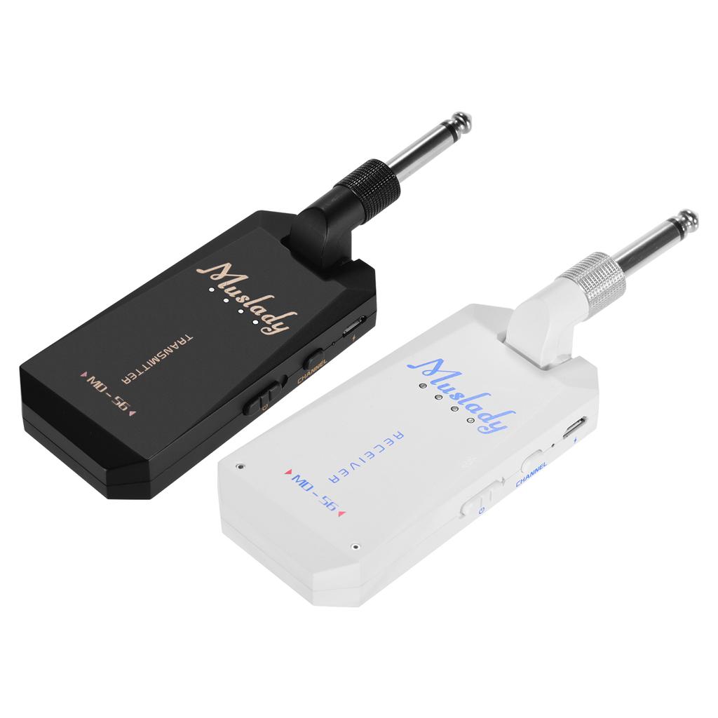 Muslady MD-5G Wireless 5.8G Guitar System Rechargeable Audio Transmitter and Receiver ISM Band for