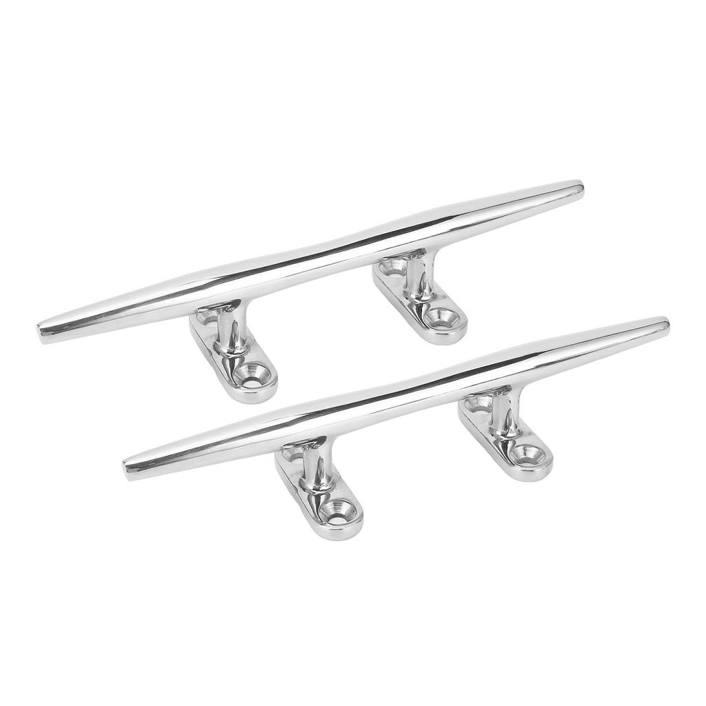 2 шт. швартовных утки с открытым основанием из нержавеющей стали 316, полированные, 8 дюймов, для яхт, грузовых судов