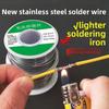 New Stainless Steel Solder Wire for Home Electric Soldering Iron, Suitable for Metal and Lithium Battery