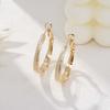 Серьги Simple Atmosphere Geometric Circle Winding, персонализированные золотые модные серьги, роскошные серьги высокого класса