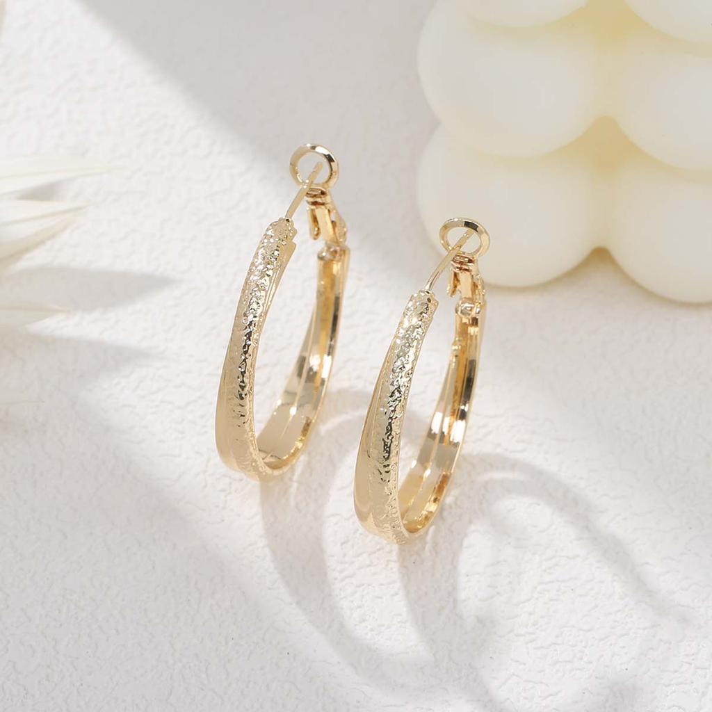 Серьги Simple Atmosphere Geometric Circle Winding, персонализированные золотые модные серьги, роскошные серьги высокого класса