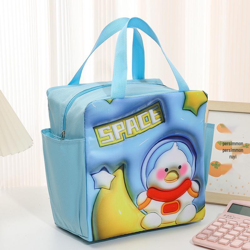 Катионная водонепроницаемая термосумка для ланча с двумя карманами и алюминиевой фольгой