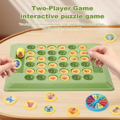 Игра в шахматы «Реверси» для детей, 2 игрока, мультяшные животные, переворачивающие шахматы, игра на сопоставление, тренировка внимания, развивающая память для малышей, игрушка