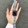 Vintage star double-stud denim thin watch band for Apple Watch Series 12 11 10 SE1 2 3/Ultra4 3 2 1 38-49mm
