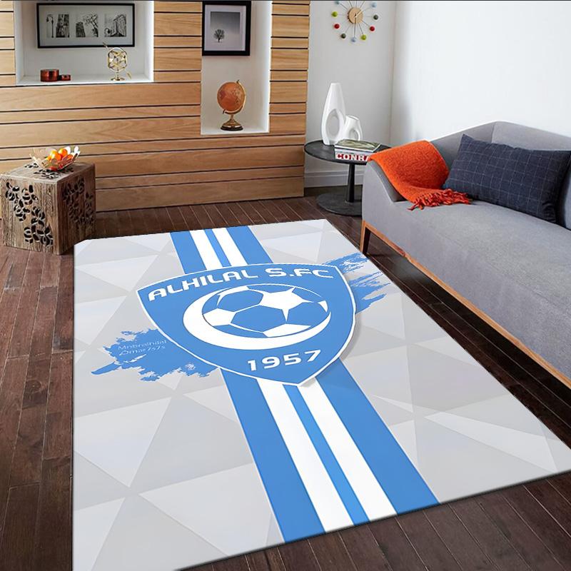 Al Hilal Emblem Design  Carpet, Kitchen Rugs, Yoga Mat, Non-Slip Mats, Rug for Bathroom, Living Room bedroom, Camping Rugs Christmas Gift