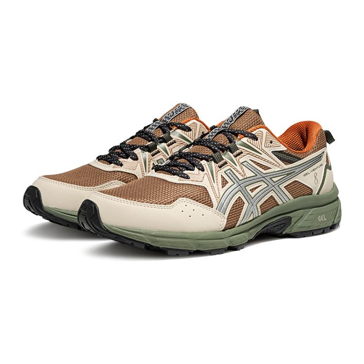 ASICS Gel Venture 8 Low top Running Shoes Men's Brown Gray 1011B831-200