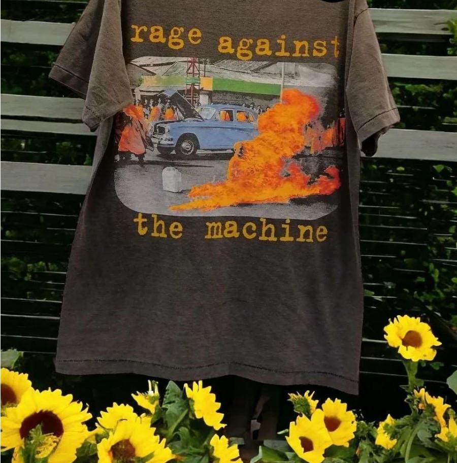 Футболка с однострочной печатью Rage Against The Machine Унисекс футболка
