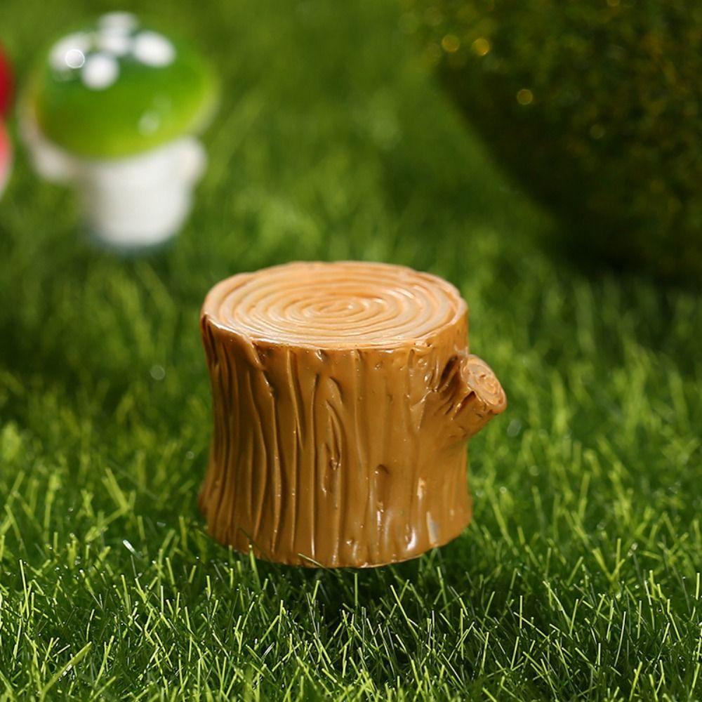 Cartoon Simulation Tree Stump Tree Stump Shape Tree Stump Ornaments Kids Toys