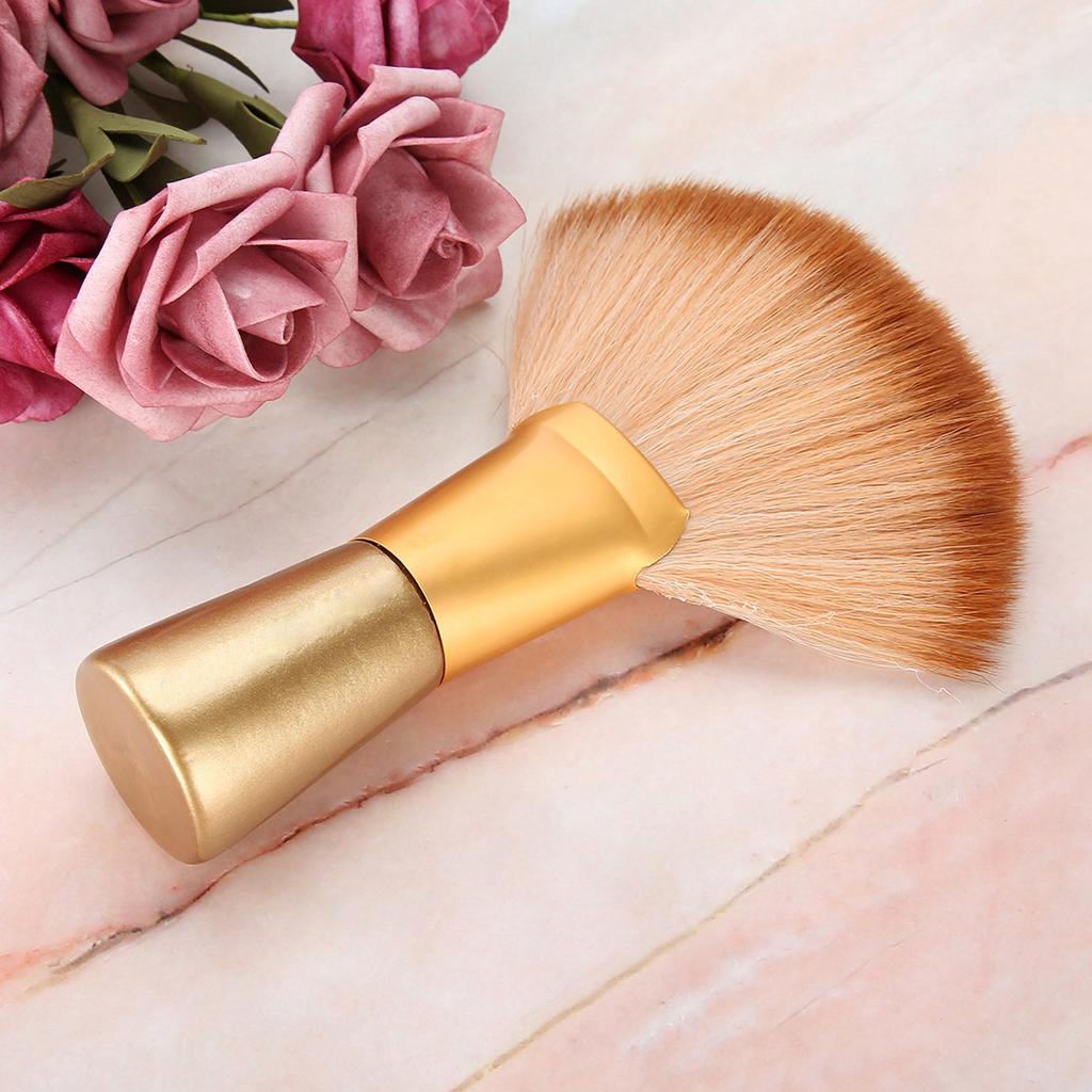 Soft Large Fan Shaped Salon Stylist Barber Neck Face Duster Hair Brush Hair Cutting Tools