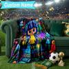 Custom Name Blanket Nighttime Adventure Doll Blanket Bedding Blanket for Travel, Camping, Living Rooms, Offices, Sofas, Fan Christmas gift