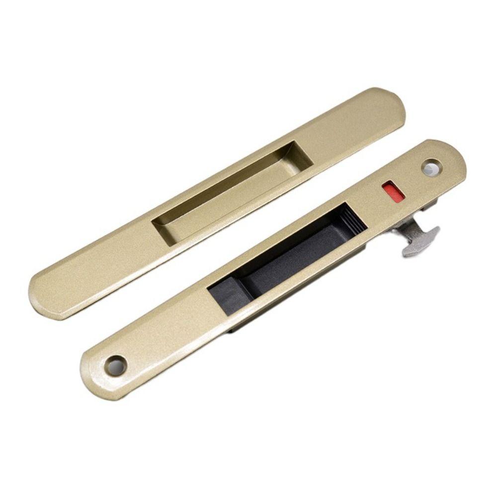 Прочный крючок для замка раздвижной двери Прочный невидимый защелка для окна типа 90 Встроенный замок Дверная ручка из цинкового сплава Замок для раздвижной двери