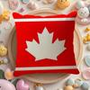 Canada Canadian Flag Ca Leaf Cushion Cover Summer Coolness Linen Fabric Double-Sided Printing Pillow Case Sofa Home Decor Gift
