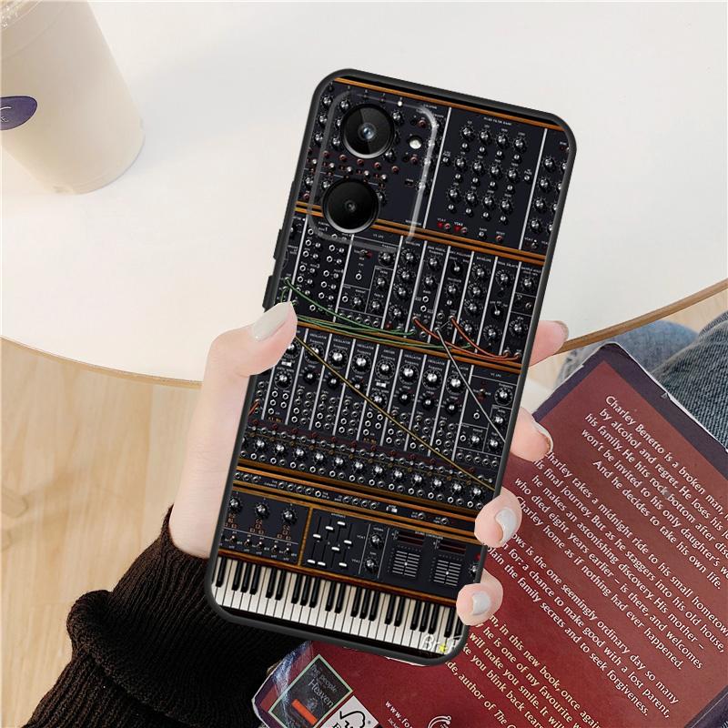Винтажный чехол-синтезатор для Realme C55 C75 C67 C61 C53 C51 C21Y C25S 10 11 12 13 14 Pro Plus GT 6T 6 5 GT7 Pro