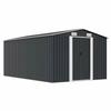 VidaXL Garden Shed 257x392x181 Cm Metal Anthracite 143346