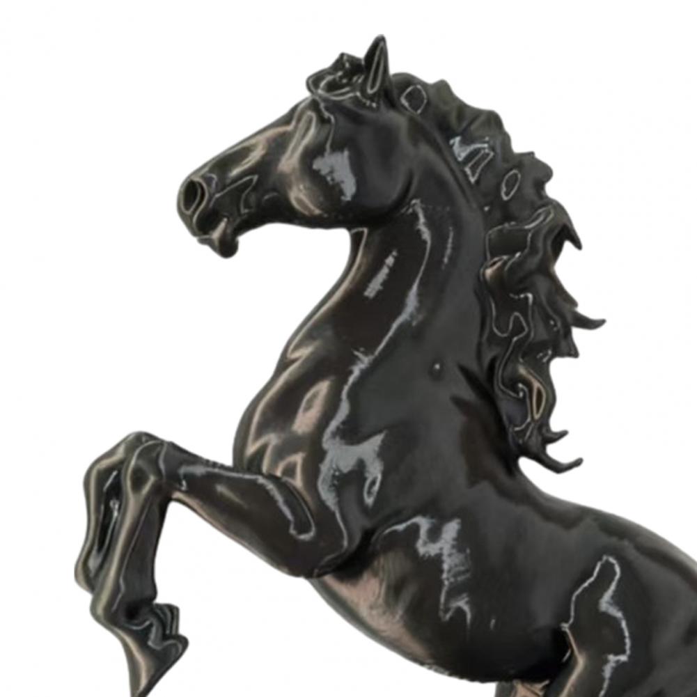 3d Printed Horse Ornament 3d Printed Horse Decor 3d Printed Horse Figurine Sculpture Black Statue Decoration Home Office