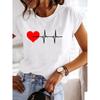 Love Style Trend Cute 90s Short Sleeve Print T Shirt Clothing Tee Women Graphic T-shirt Summer Clothes Fashion Female Top