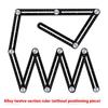 Six-fold Ruler Multifunctional Universal Folding Ruler Tile Opening Positioner Hexagonal Woodworking Rulers