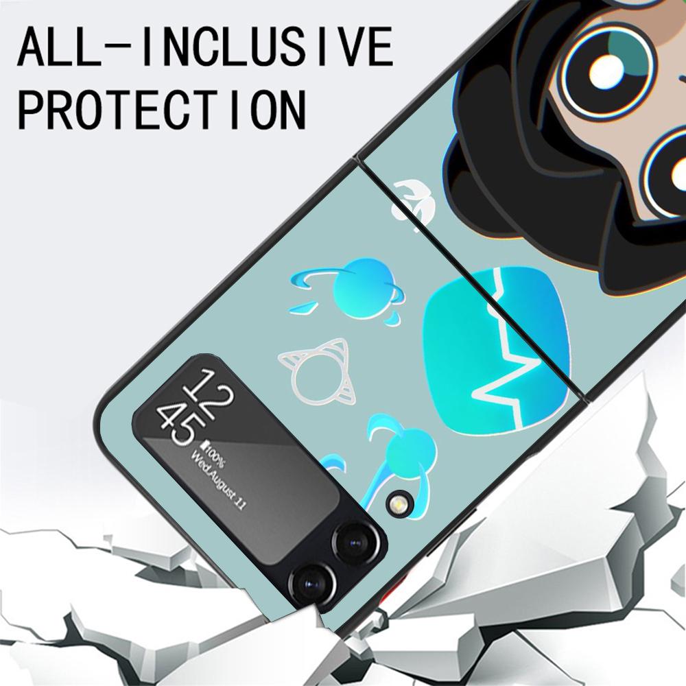 Game Valorant Cute Phone Case For Samsung Galaxy Z Flip3 Flip4 Flip5 Flip6 Flip7 For Z Flip 7 6 5 4 3 5G Hard Folding Cover Gala