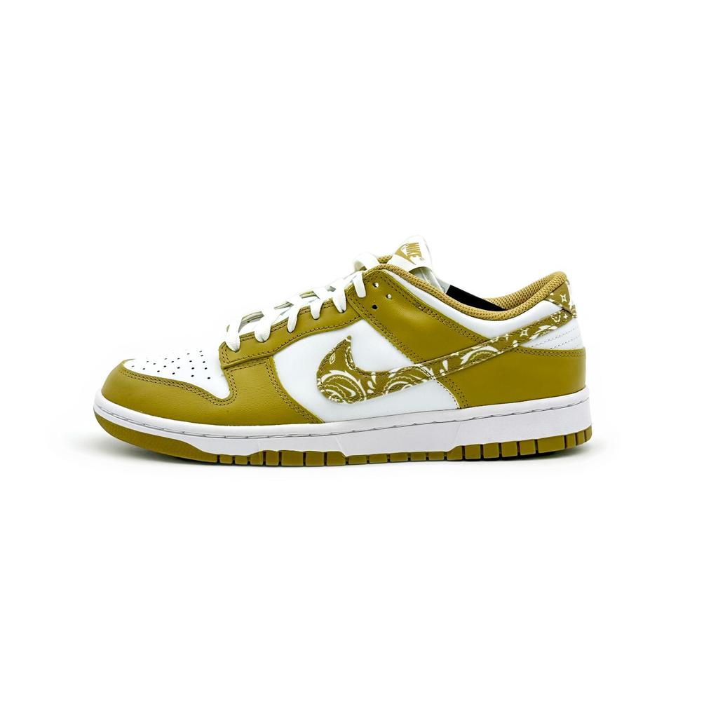 DH4401-104 Nike Dunk Low ESS Ячменный Пейсли Белый Хаки Коричневый Бежевый (Женский)