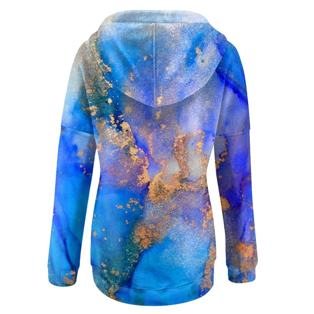 Women's Fashion Long-sleeved Printed Hoodie Top