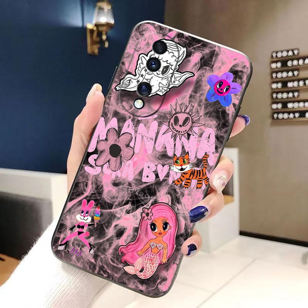 Чехол для телефона Sera B-Bonito Manana K-Karol G для VIVO Y04 Y15S Y16 Y17S Y19S Y21 Y22 Y28 Y29 Y35 Y36 Y39 Y50 Y51 Y72 Y93 Y100