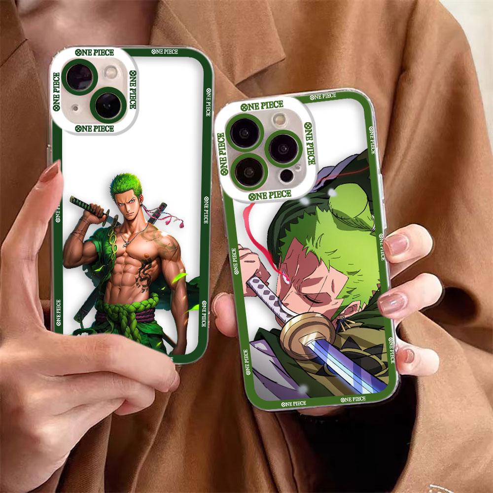 Anime One P-Piece Zoro Clear Phone Case For OPPO A6X A98 A94 A79 A78 A74 A60 A58 A57 A55 A54 A53 A31 A15 A9 A5 A3 A3X A5X Case