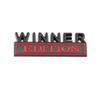 1Pc 3D Metal Winner Edition Logo Car Front Grille Badge Side Fender Rear Trunk Emblem Sticker Decal