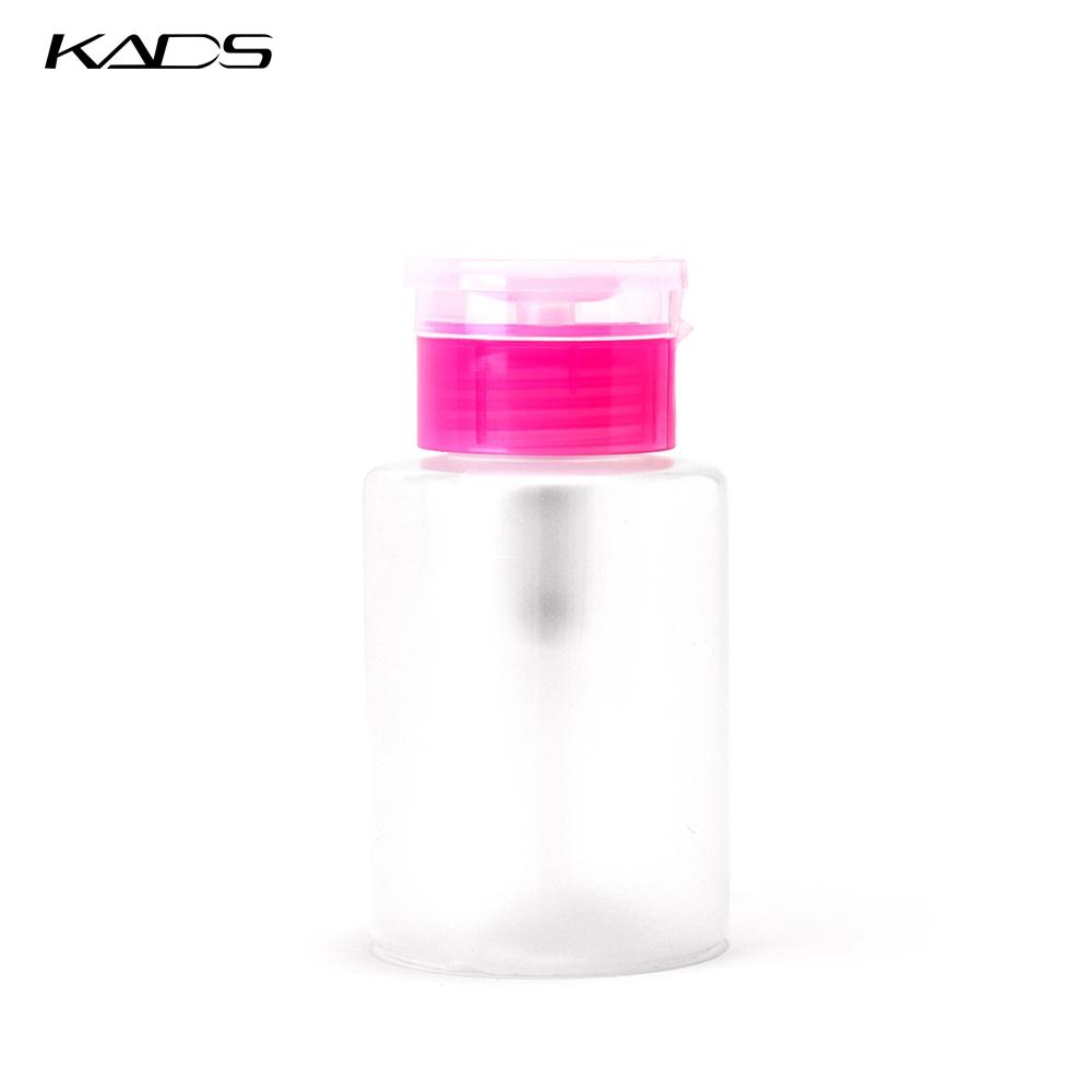 kads 150 мл пустая пластиковая бутылка с насосом для жидкости для снятия лака, контейнеры для спиртовой жидкости, пресс, дозатор, инструмент для чистки бутылок