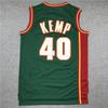 Мужская баскетбольная майка в стиле Seattle SuperSonics 20 35 40 Сшитая командная спортивная рубашка Одежда для тренировочных игр
