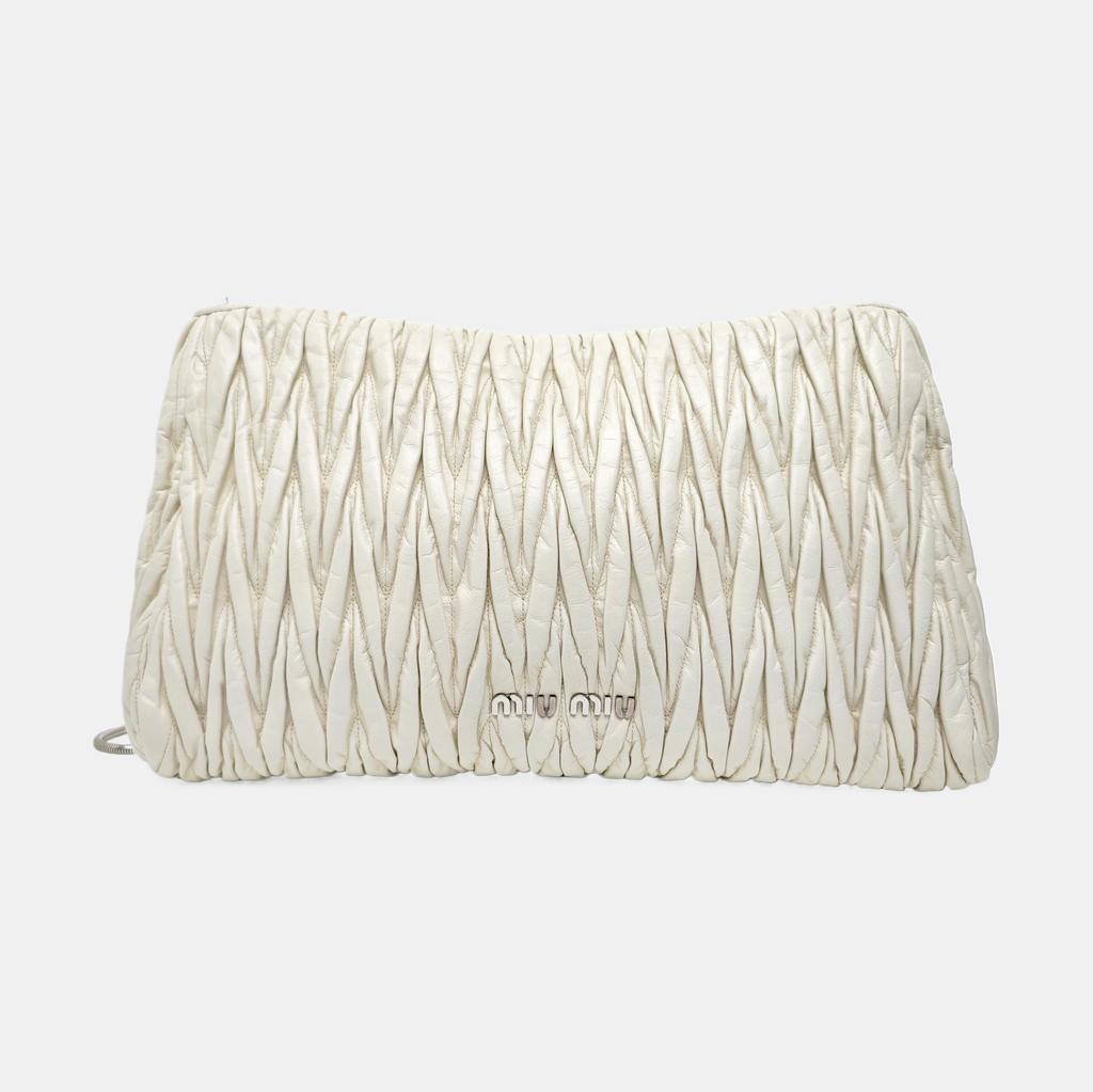 [Pre-Owned] Matelassé Fashion Chain Small Calfskin Handheld Shoulder Crossbody Bag - Good #1TTVBQZ