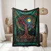 Tree of Life Series Printed Blanket for Sofa Bed Travel Camping Living Room Office Conditioning Blanket for All Seasons Gifts