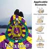 Customiz Name Personality Omega Psi Phi  Blanket Soft &Warm Sofa Office Bed Travel Lunch Break Blanket, Gift Suitable All Seasons