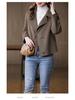 Wool Coat 2025: Women's Trendy Double-Faced Autumn Outerwear, Small Size, Short Style