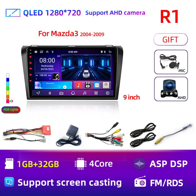 Core Android 13 Carplay for Mazda 3 2004 2005 2006 2007 2008 2009 Car Radio with BOSE Multimedia Player 2 Din Stereo GPS DVD