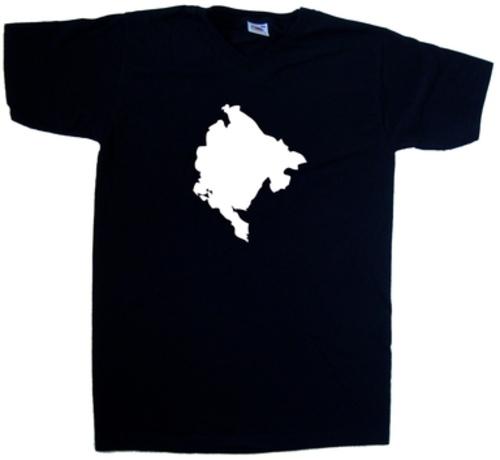 Montenegro Outline V-Neck T-Shirt