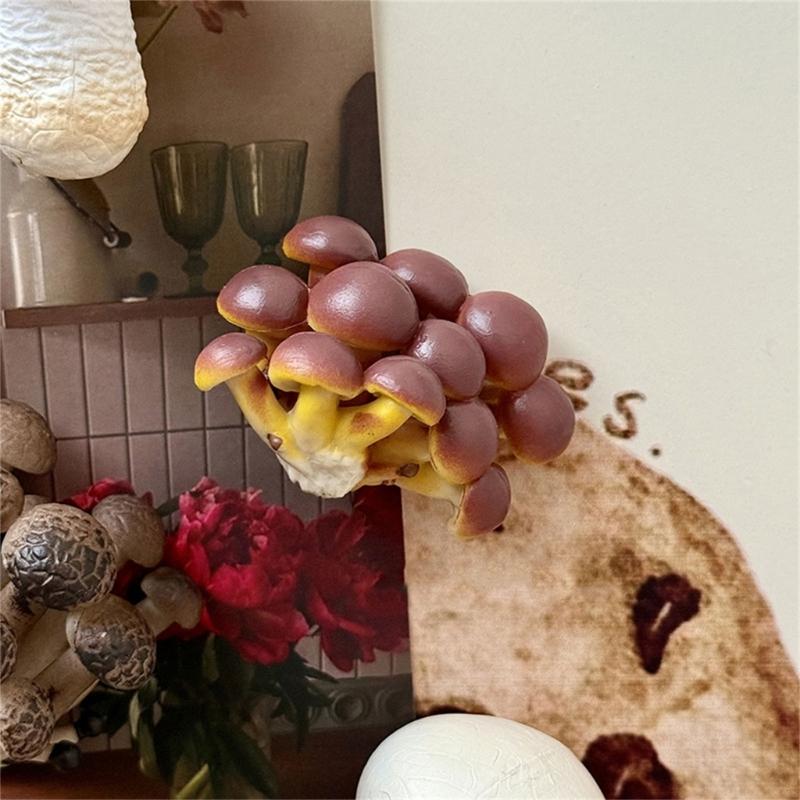 Portable Mini Mushroom Fridge Magnets   Home   Realistic Simulation  PVC Craft
