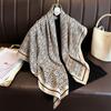 90 * 90cm New Twill Silk Simple Sun Protection Warm Large Square Scarf Shawl Headscarf For Women