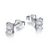 Hot-Selling S925 Sterling Silver Earrings Luxury Fashionable Wedding Collection with Heart-Shape Square Pear-Shape Zircon Inlaid