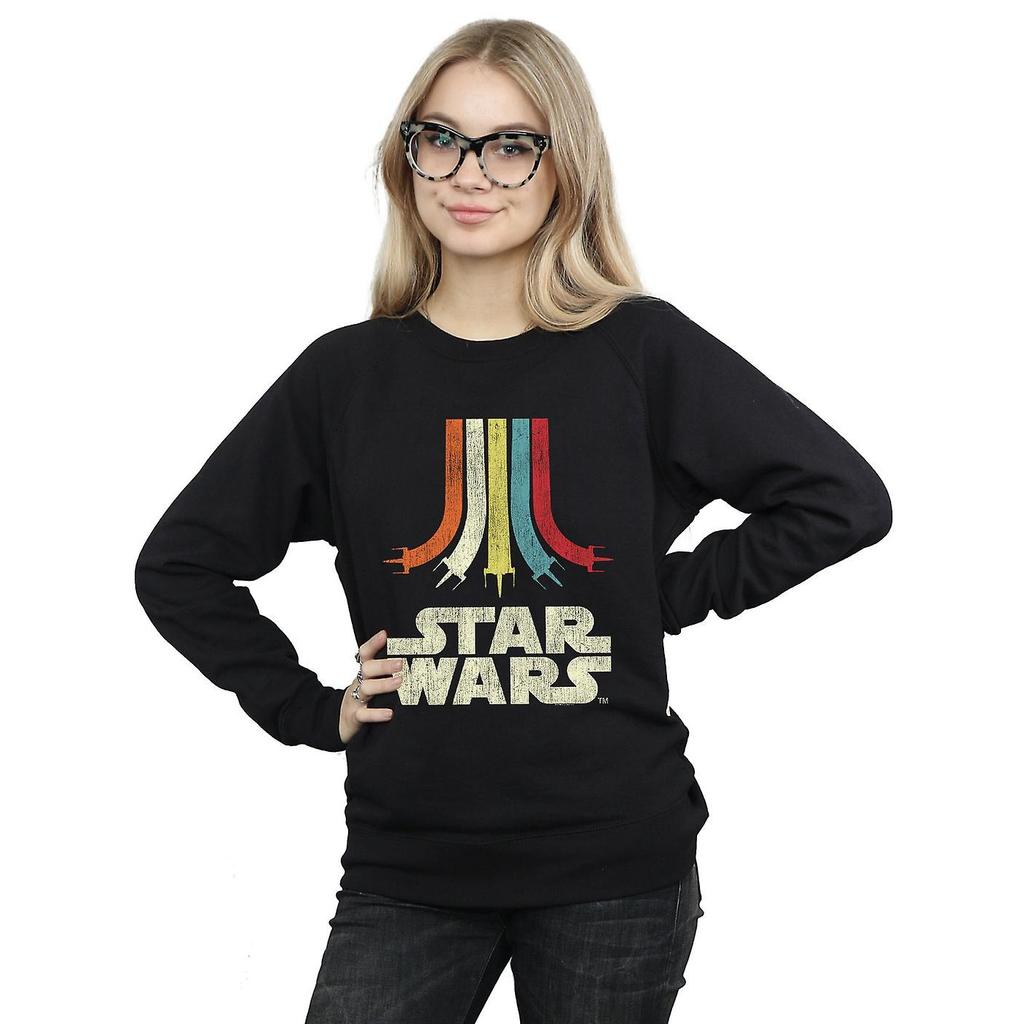 STAR WARS Womens/Ladies Retro Rainbow Sweatshirt