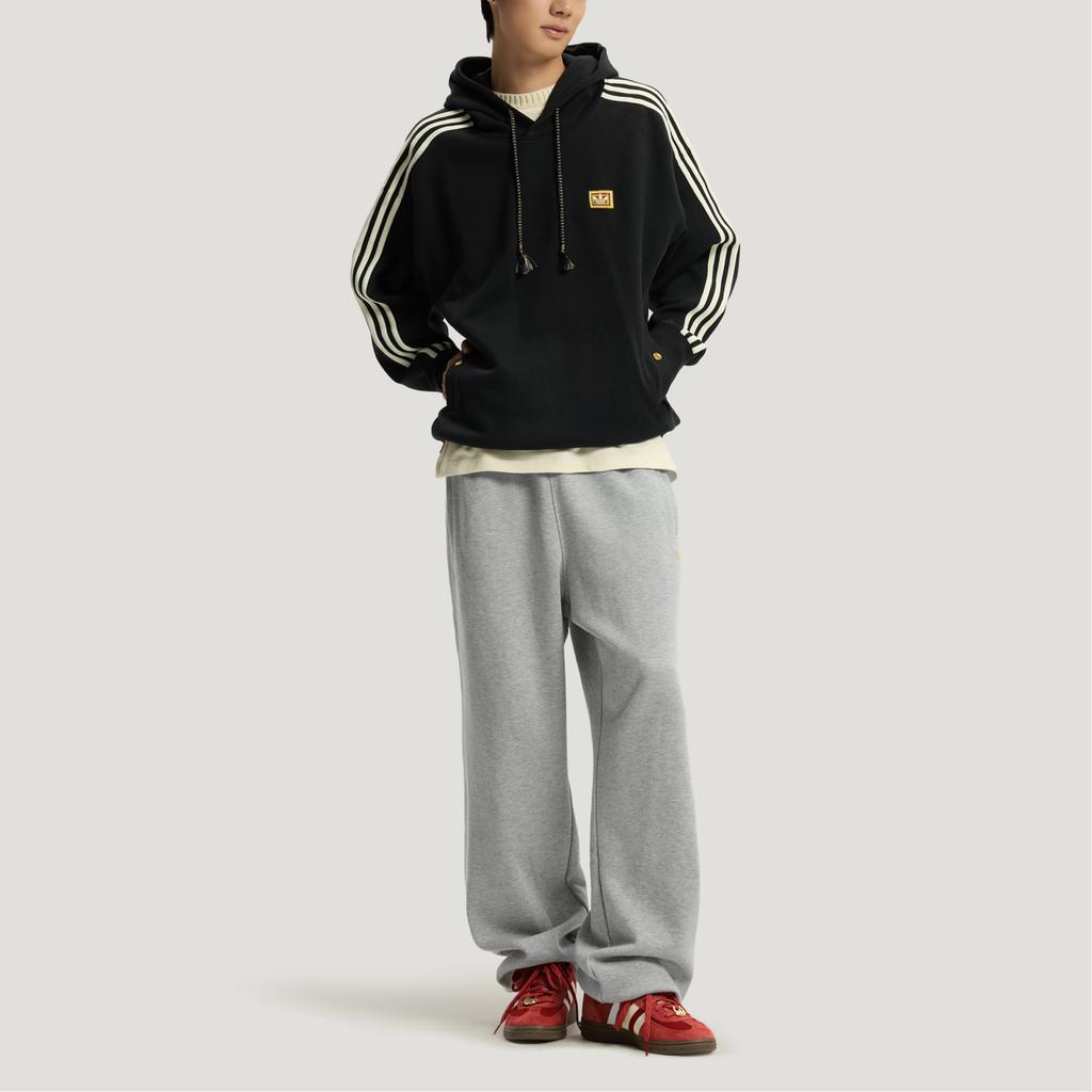 adidas Оригинальные FW25 Худи Год Лошади Лимитированная Серия CNY Новый Год Двусторонняя Вязаная Спортивная Толстовка с Капюшоном Мужские худи KT0645