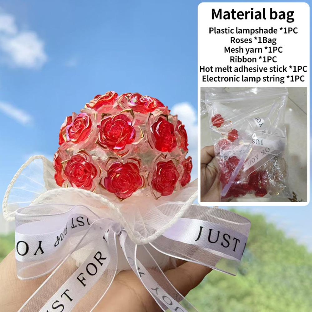 Сделанный вручную цветок DIY ночники DIY лампы свет букета цветов подарок свет для украшения спальни