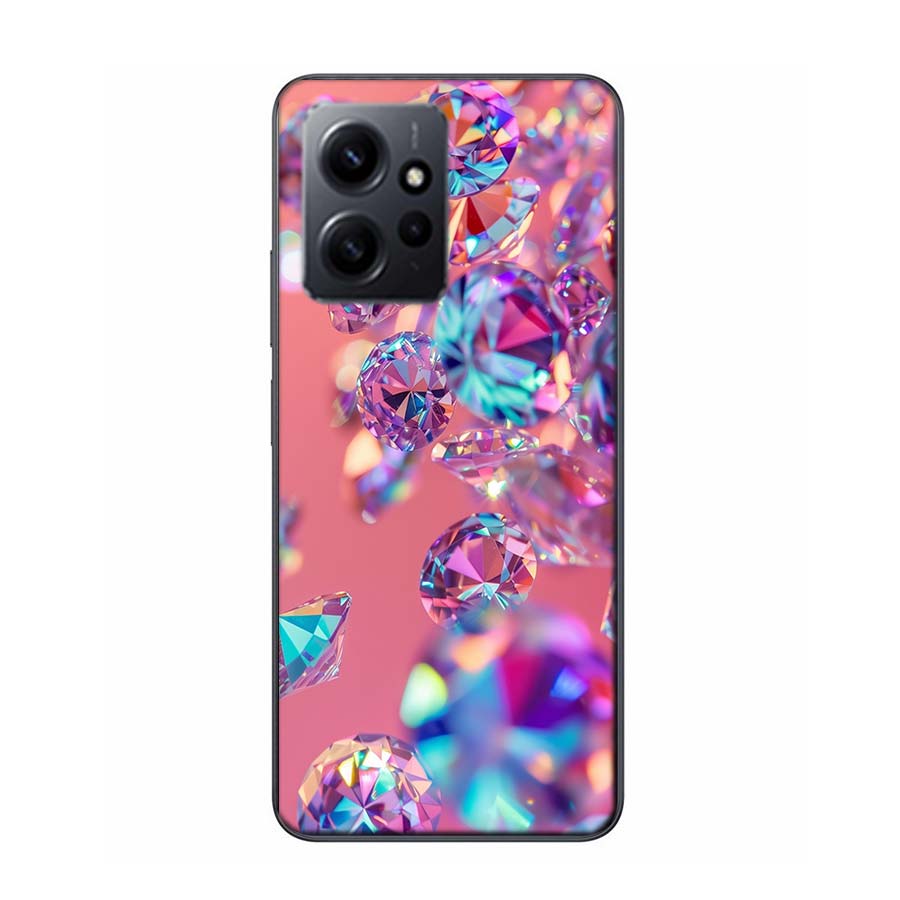 Shining and Dazzling Diamond Gemstones Phone Case For Redmi 12 13C 12C 15C 9 10 10C Note 13 Pro Plus 14 15 Pro 9T 9C 9A TPU Soft