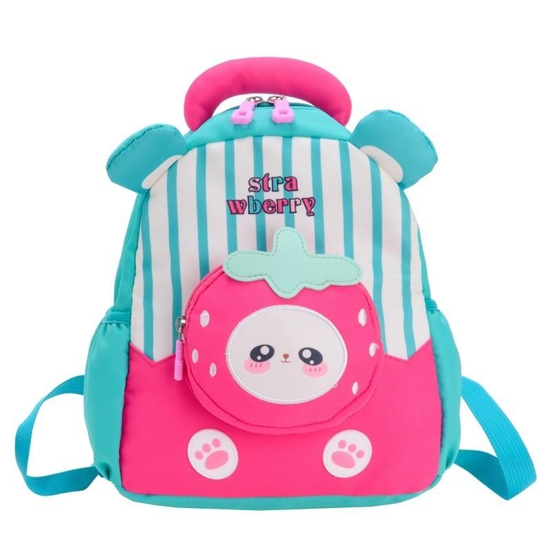 Adorable Stylish Kids Backpack In Red Pink Green Or Purple For Preschool Fun