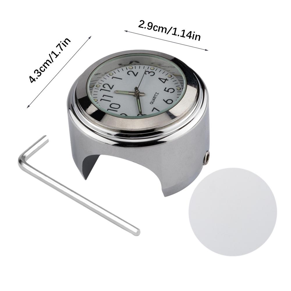 Точные водонепроницаемые часы, измеритель температуры, светящиеся в темноте, противоскользящие велосипедные часы на руль, подходят для руля 22–25,4 мм