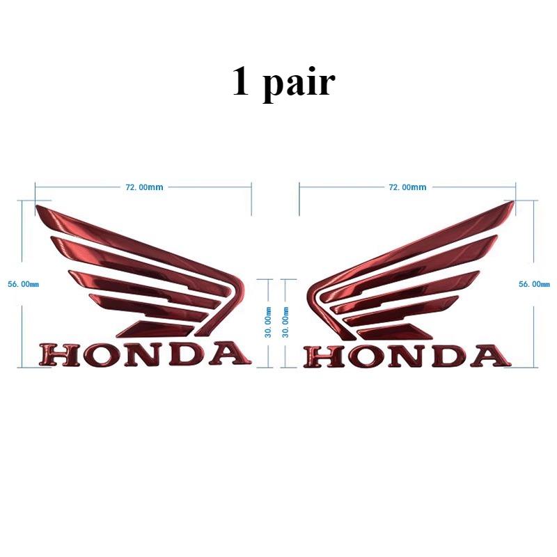 PYYG6 Honda Sticker Motorcycle Accessories Flying Wing Dream Scooter Fuel Tank Side Guard 3D Soft Rubber Label CBR400R CBR500R CBR650R